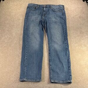 Levi's Premium 502 Taper Jeans Mens 38x30 Blue Medium Wash 29507-1481 Stretch